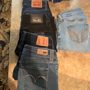 Levi’s & one hollister size 0 and 24/25